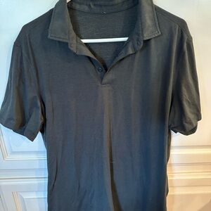 Lululemon Men's Black Polo Shirt